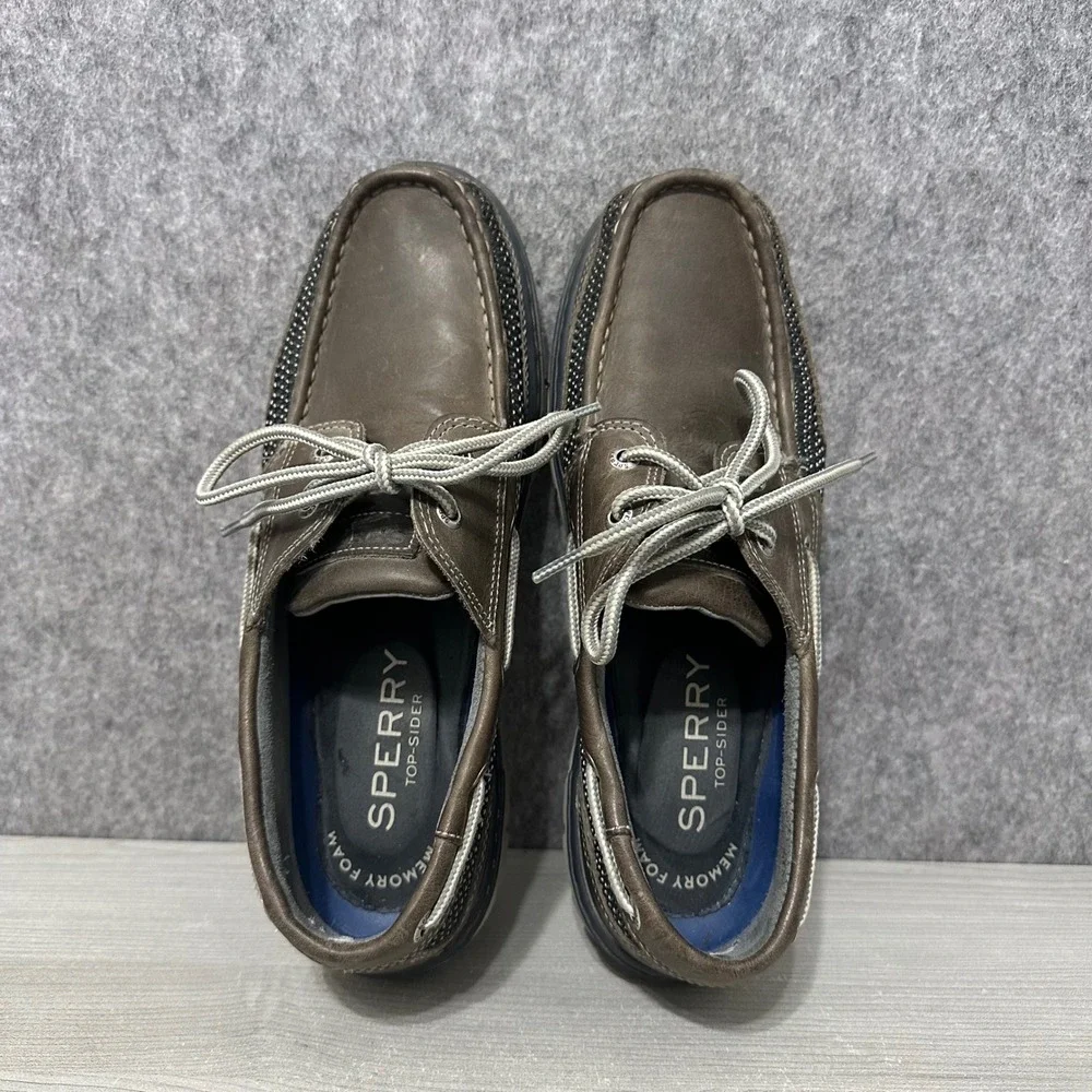 Sperry Tarpon Ultralite Boat Shoes Mens 8.5 Brown Leather Mesh STS15062 Casual